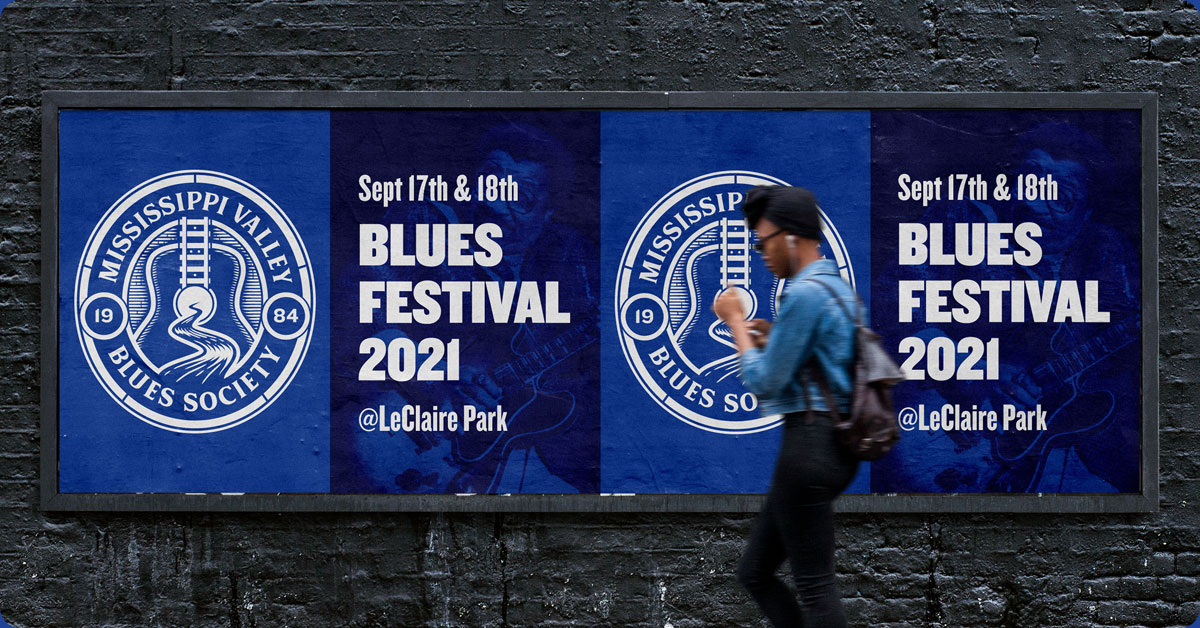 Mississippi Valley Blues Fest 2021 September 17th and 18th  at LeClaire Park